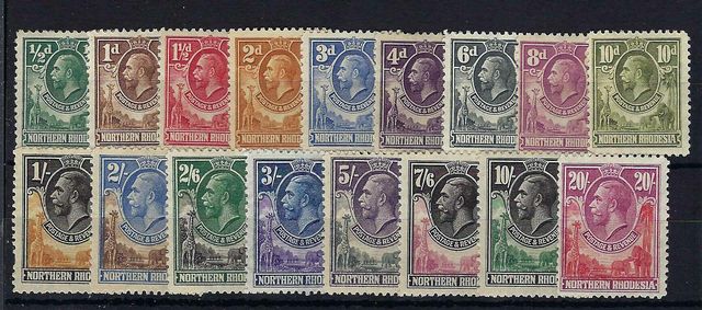 Image of Northern Rhodesia/Zambia SG 1/17 LMM British Commonwealth Stamp